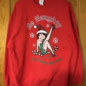 Christmas sweater with Betty Boop design